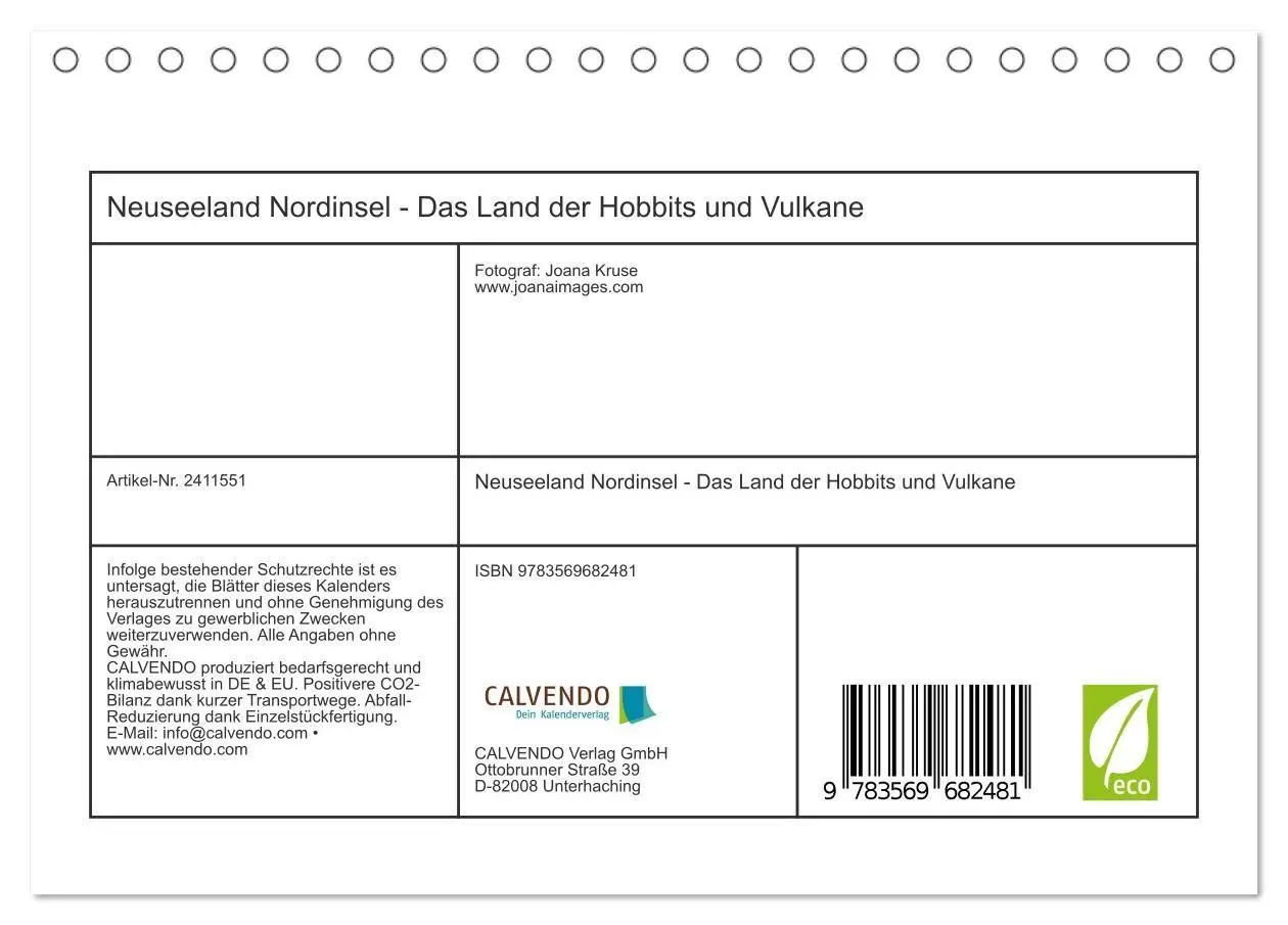 Bild: 9783569682481 | Neuseeland Nordinsel - Das Land der Hobbits und Vulkane...