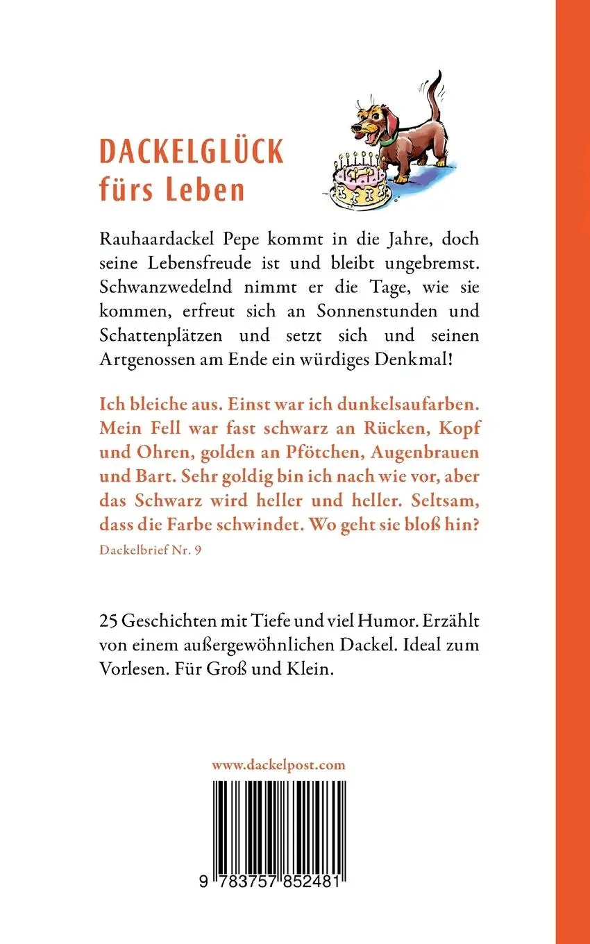Rückseite: 9783757852481 | Dackelpost | Die dritten 25 Briefe | Cordula Carla Gerndt | Buch