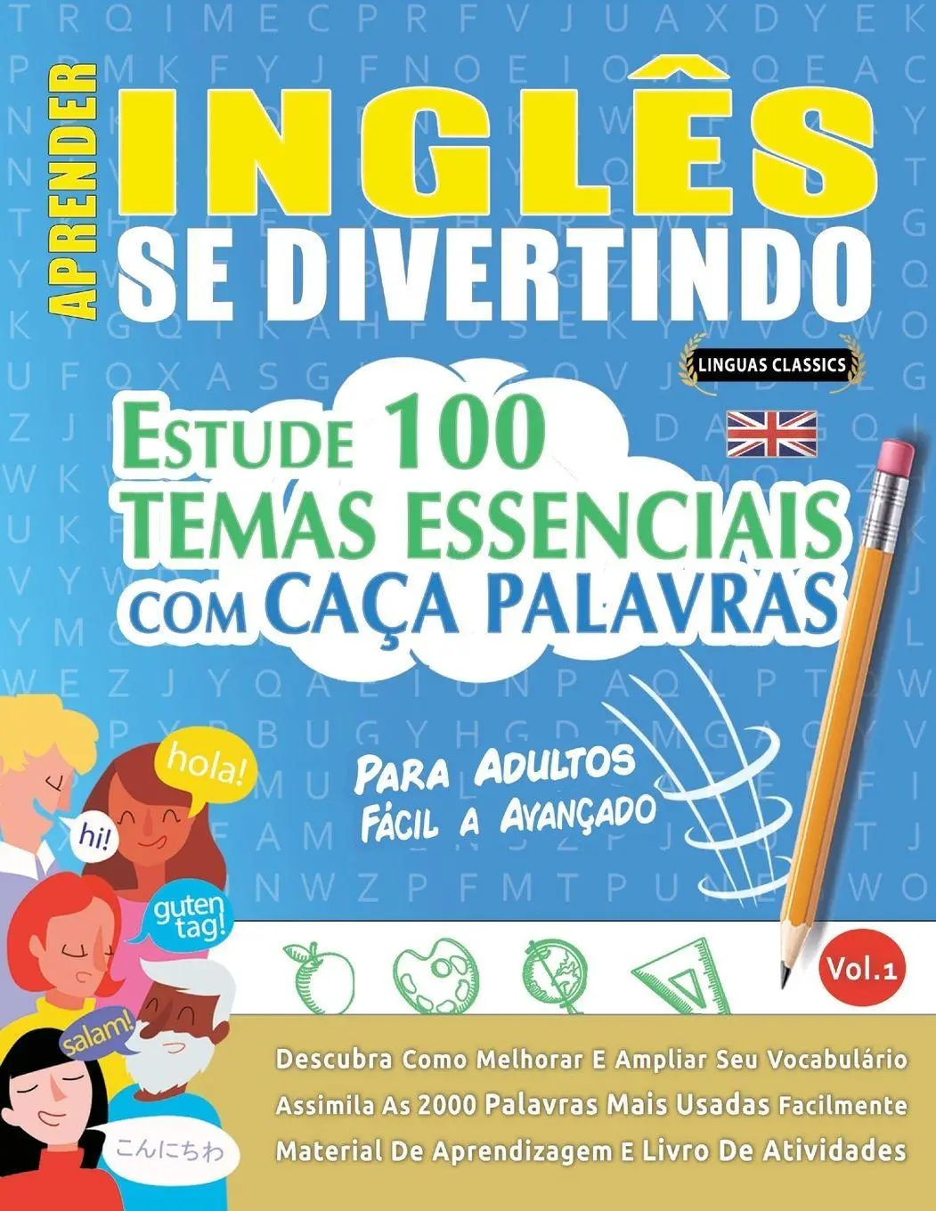 Cover: 9798896702481 | APRENDER INGLÊS SE DIVERTINDO! - PARA ADULTOS | Linguas Classics