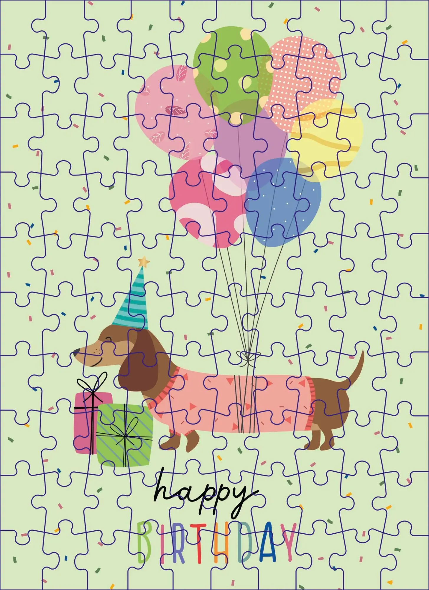 Bild: 4036442012581 | Happy Birthday | Groh Verlag | Spiel | Statt Postkarte: Mini-Puzzle