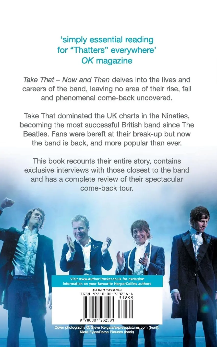 Rückseite: 9780007232581 | Take That - Now and Then | Martin Roach | Taschenbuch | Englisch