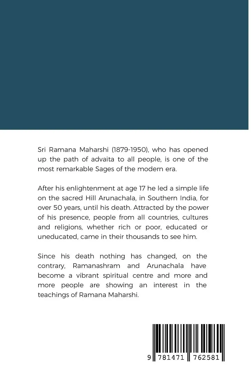 Rückseite: 9781471762581 | Ramana Maharshi | His Life | Gabriele Ebert | Taschenbuch | Englisch