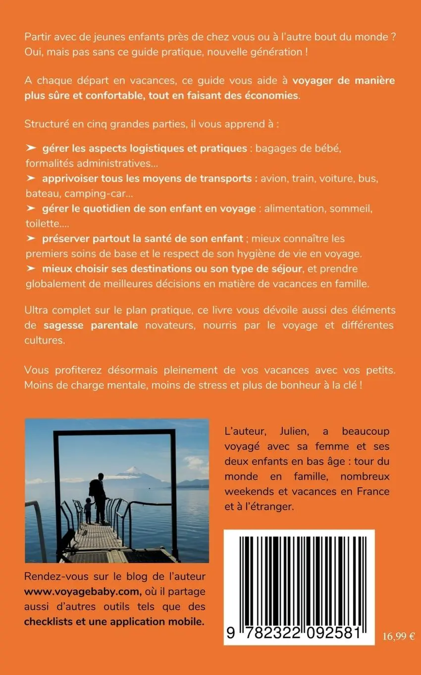 Rückseite: 9782322092581 | Voyager avec bébé | Julien Du Blog Voyage Baby | Taschenbuch | 372 S.