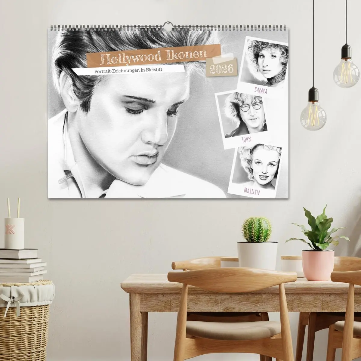 Bild: 9783457942581 | Hollywood Ikonen in Bleistift (Wandkalender 2026 DIN A2 quer),...
