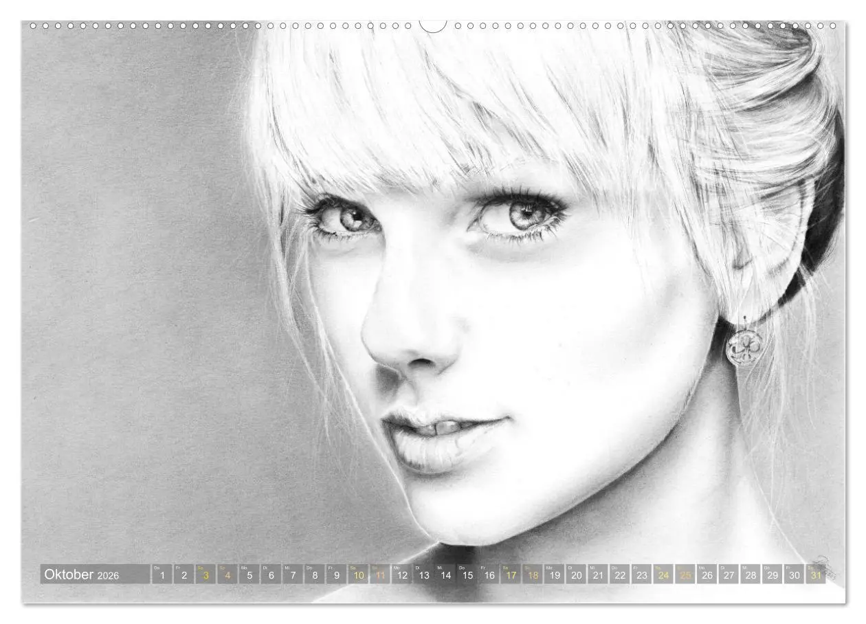 Bild: 9783457942581 | Hollywood Ikonen in Bleistift (Wandkalender 2026 DIN A2 quer),...