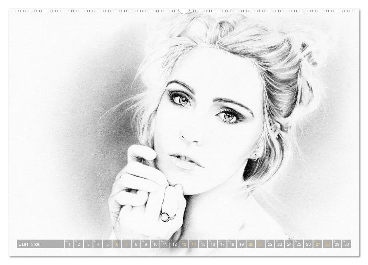Bild: 9783457942581 | Hollywood Ikonen in Bleistift (Wandkalender 2026 DIN A2 quer),...