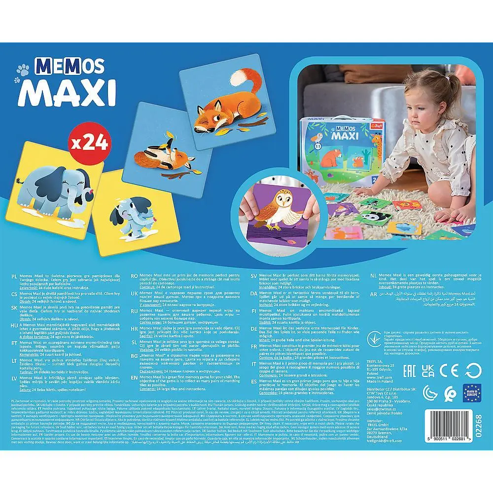 Bild: 5900511022681 | Memos Maxi Tier und Tierkinder | Spiel | Deutsch | 2022 | Trefl SA