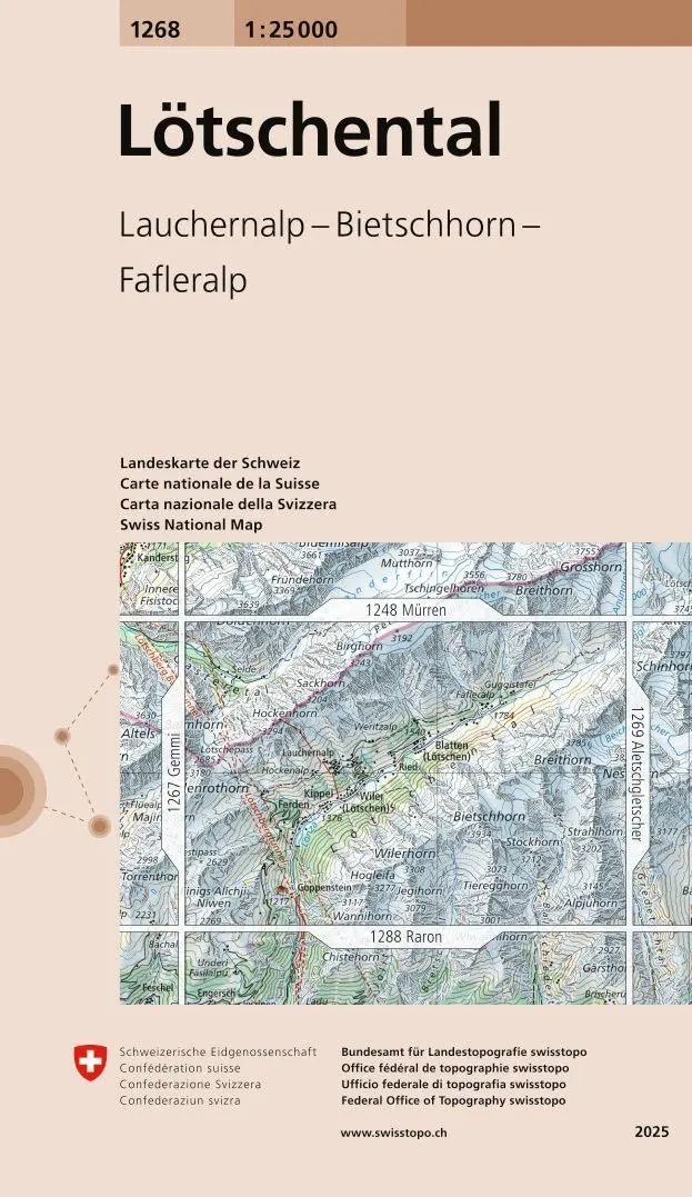 Cover: 9783302012681 | Swisstopo 1 : 25 000 Lötschental | (Land-)Karte | Swisstopo 1 : 25 000
