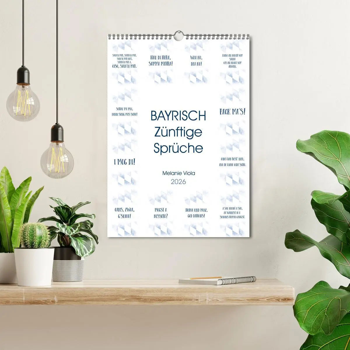 Bild: 9783516402681 | BAYRISCH Zünftige Sprüche (Wandkalender 2026 DIN A3 hoch), CALVENDO...