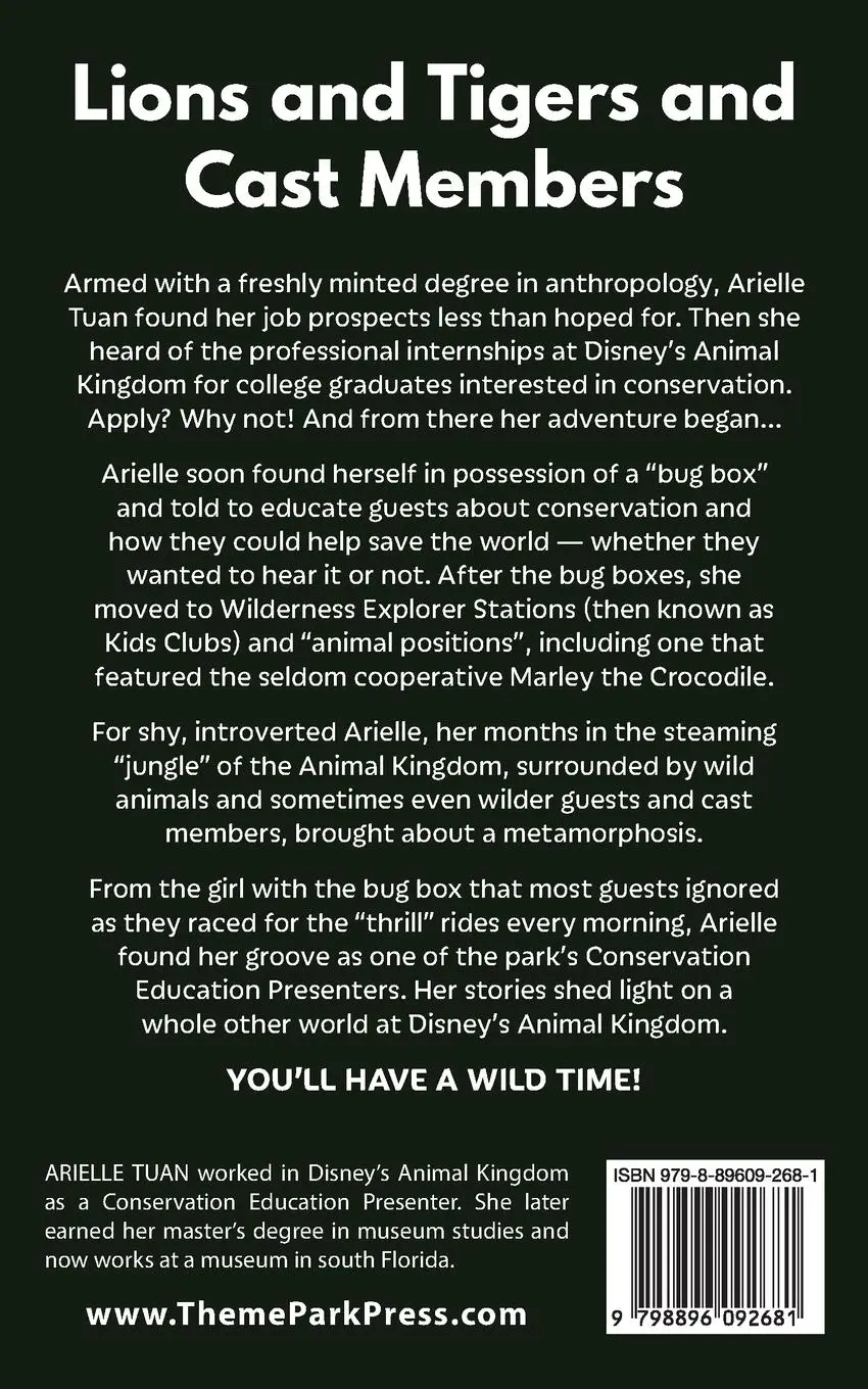 Rückseite: 9798896092681 | Arielle in the Animal Kingdom | A Walt Disney World Cast Member Memoir