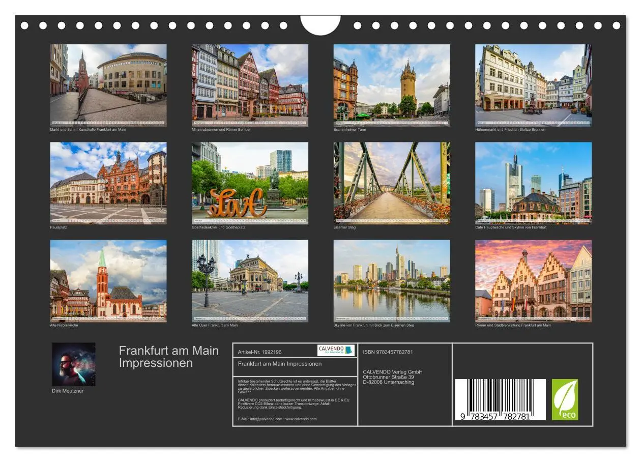 Bild: 9783457782781 | Frankfurt am Main Impressionen (Wandkalender 2026 DIN A4 quer),...