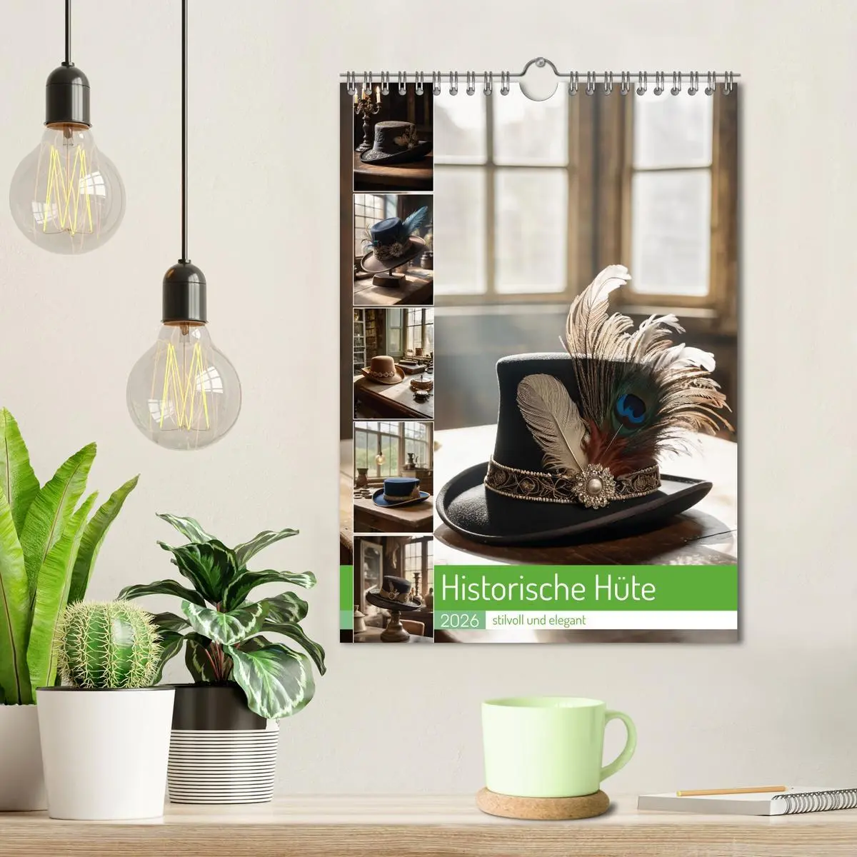 Bild: 9783516252781 | Historische Hüte - stilvoll und elegant (Wandkalender 2026 DIN A4...