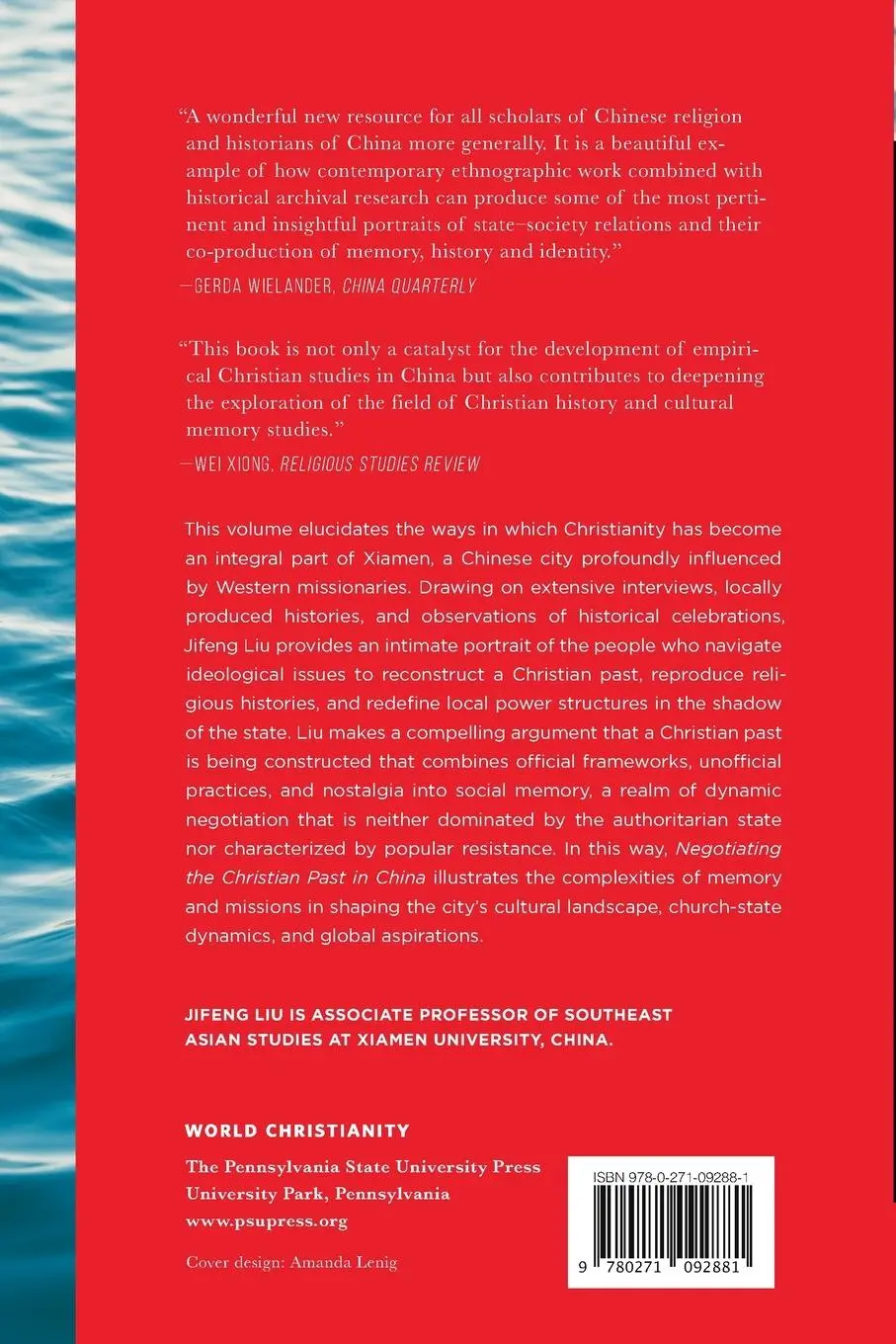 Rückseite: 9780271092881 | Negotiating the Christian Past in China | Jifeng Liu | Taschenbuch