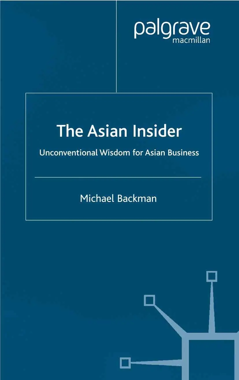 Cover: 9781349512881 | The Asian Insider | Unconventional Wisdom for Asian Business | Backman