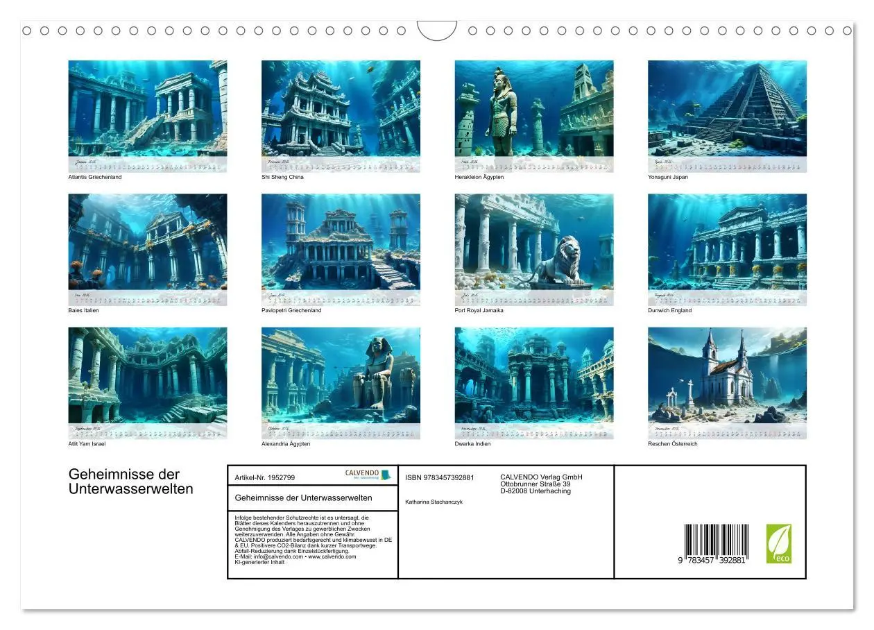 Bild: 9783457392881 | Geheimnisse der Unterwasserwelten (Wandkalender 2026 DIN A3 quer),...