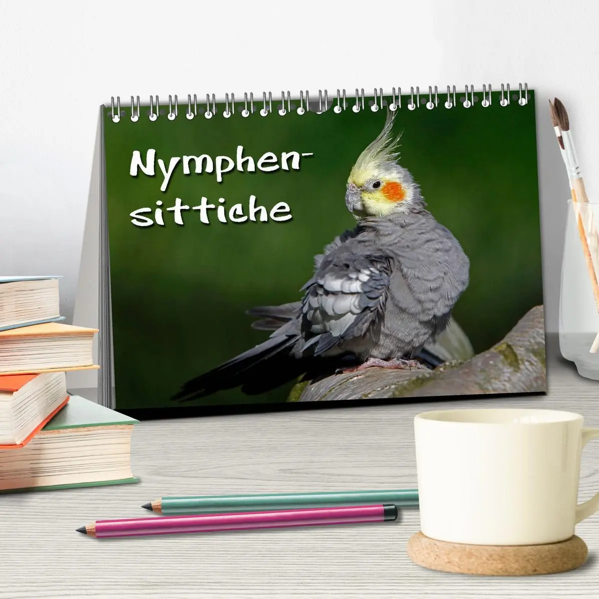 Bild: 9783516172881 | Nymphensittiche (Tischkalender 2026 DIN A5 quer), CALVENDO...