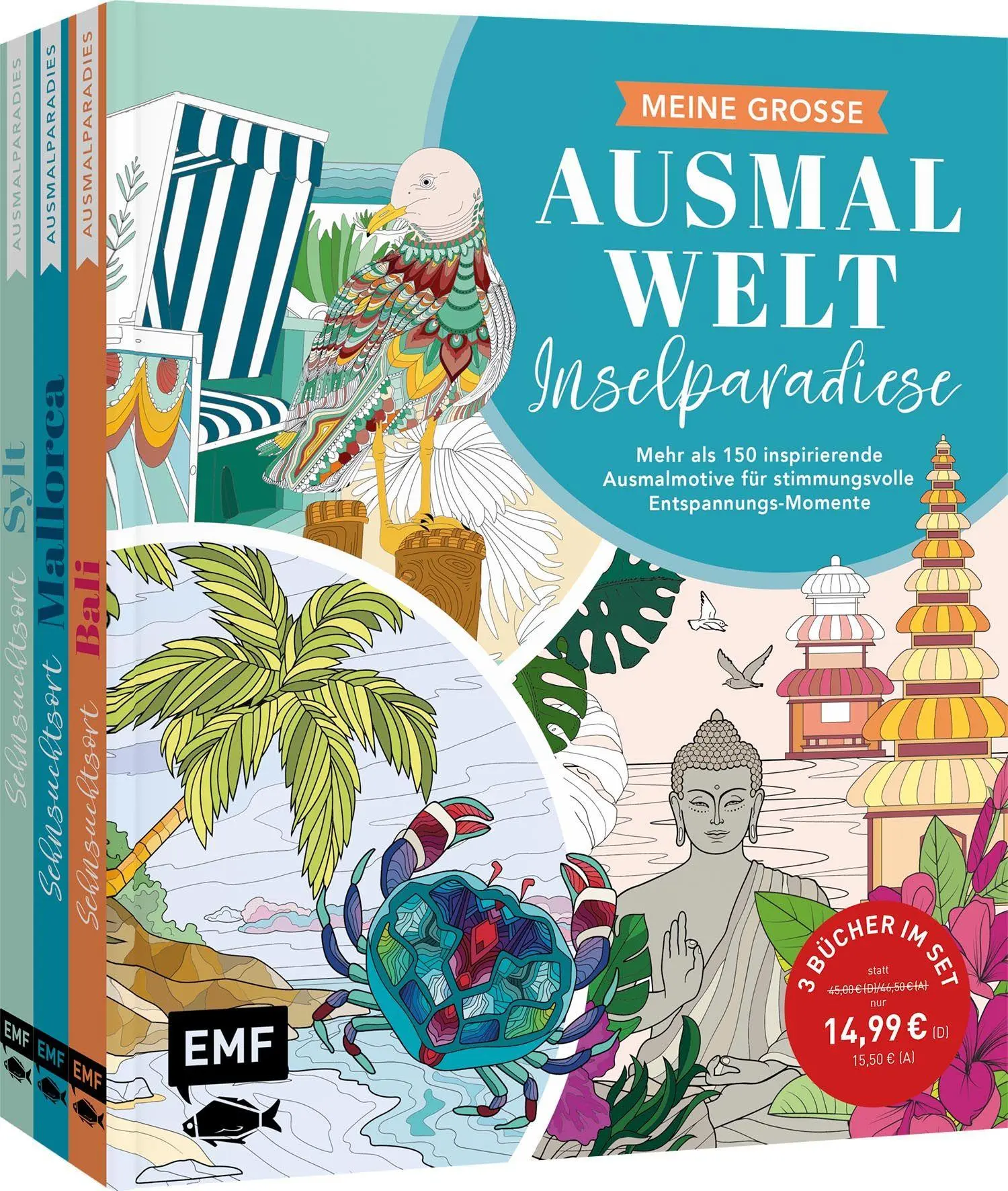 Cover: 9783745932881 | Meine große Ausmalwelt - Inselparadiese | Taschenbuch | 288 S. | 2026