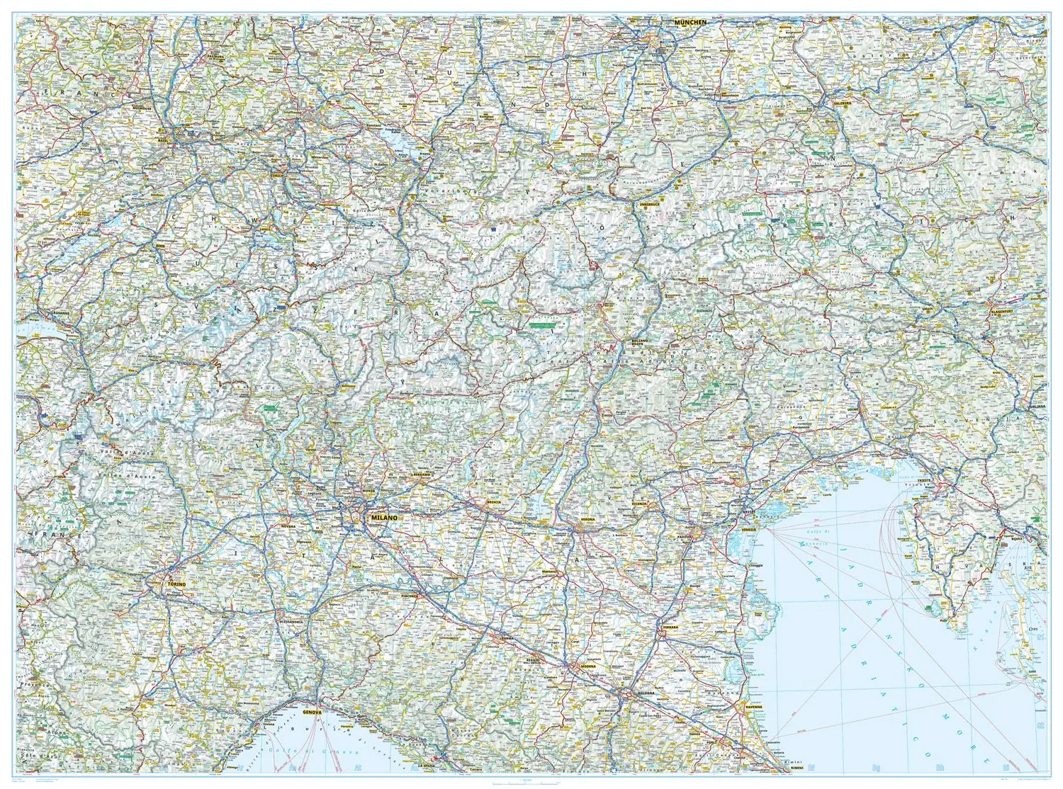 Bild: 9783826422881 | ADAC Länderkarte Italien Nord 1:500.000 | (Land-)Karte | Deutsch