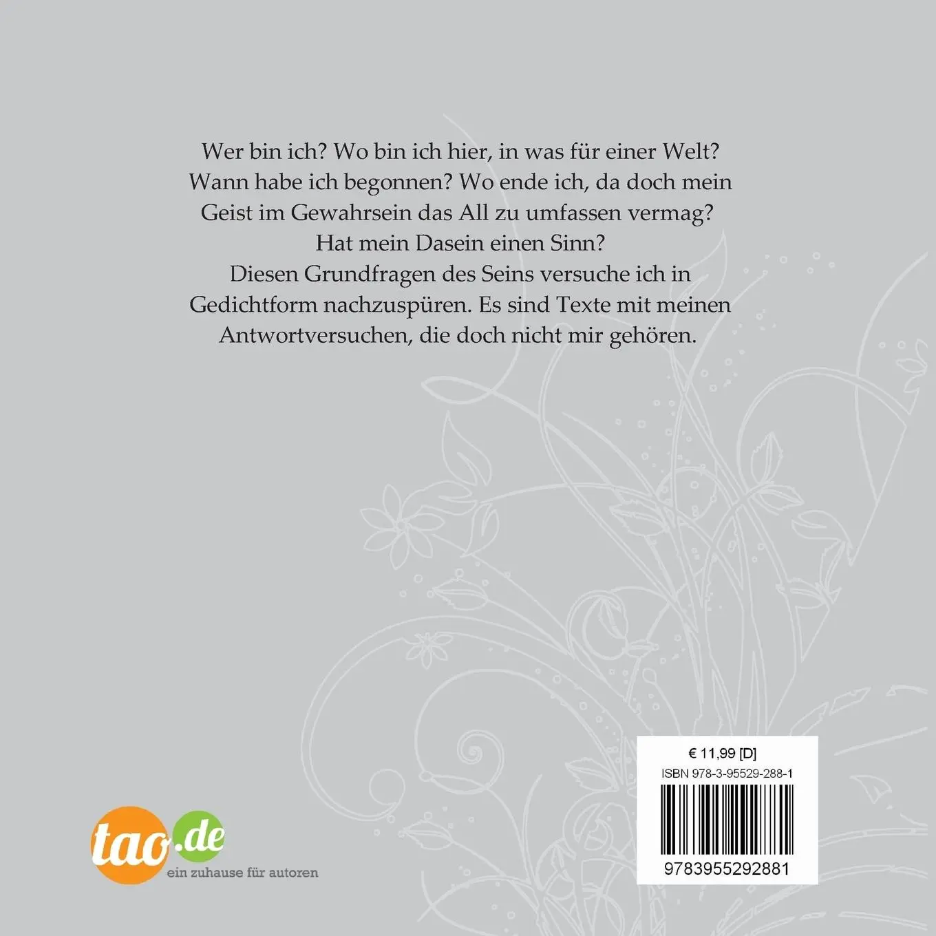 Rückseite: 9783955292881 | IN MIR DAS ALL | Gedichte vom Sein | Konrad Polak | Taschenbuch | 2013