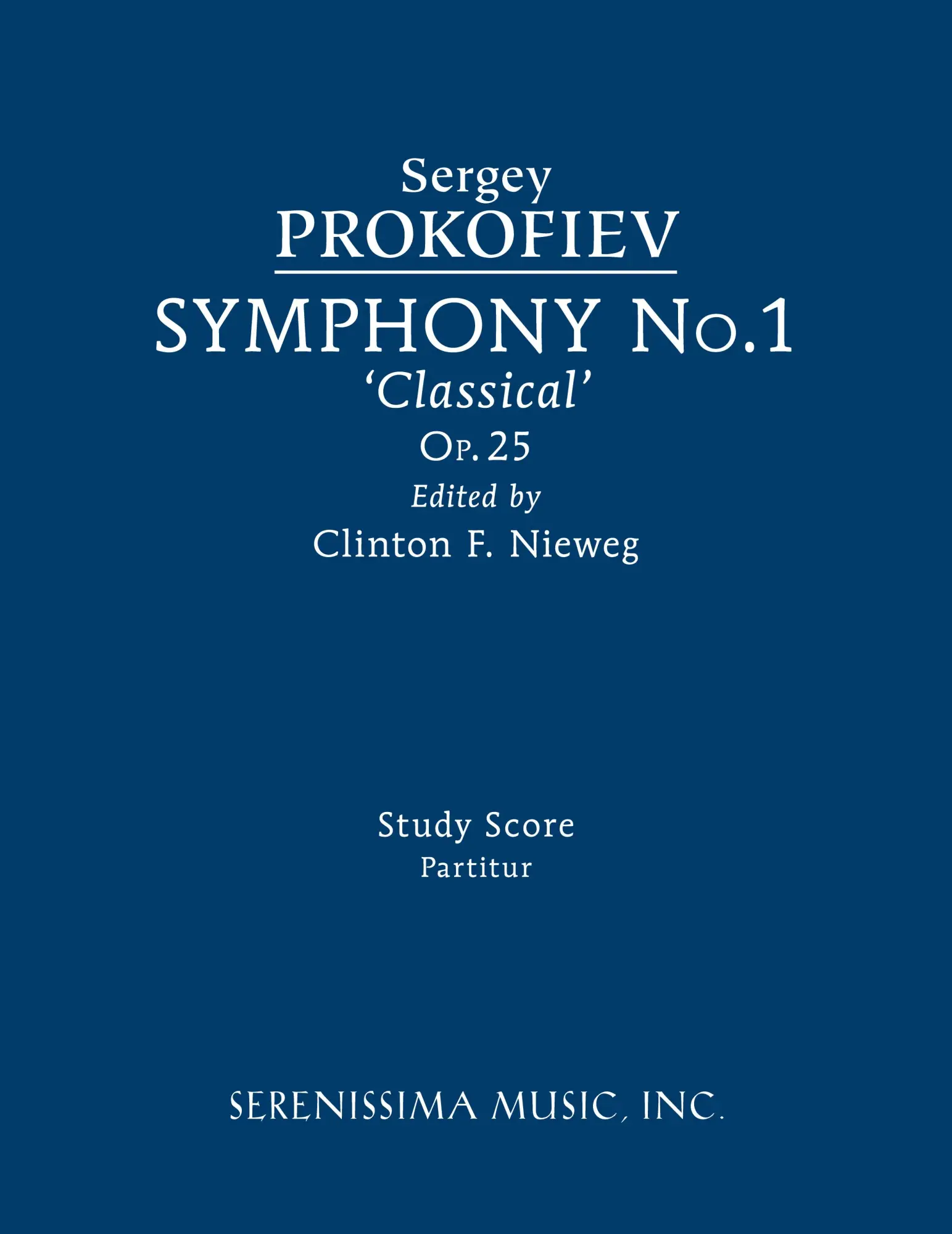 Cover: 9781608742981 | Symphony No.1, Op.25 'Classical' | Study score | Sergey Prokofiev