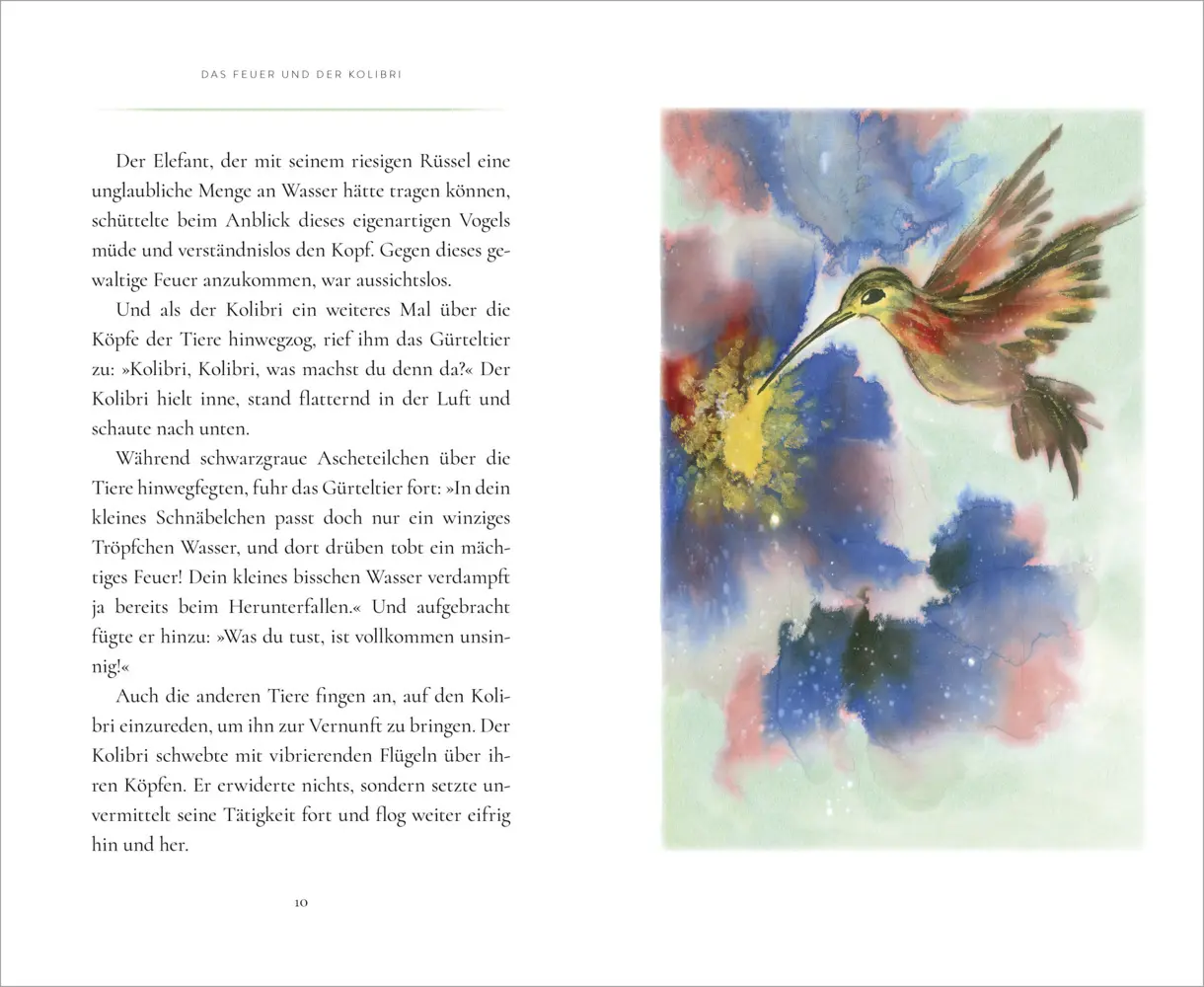 Bild: 9783451032981 | Das Feuer und der Kolibri | Geschichten, die beflügeln | MoMo Heiß