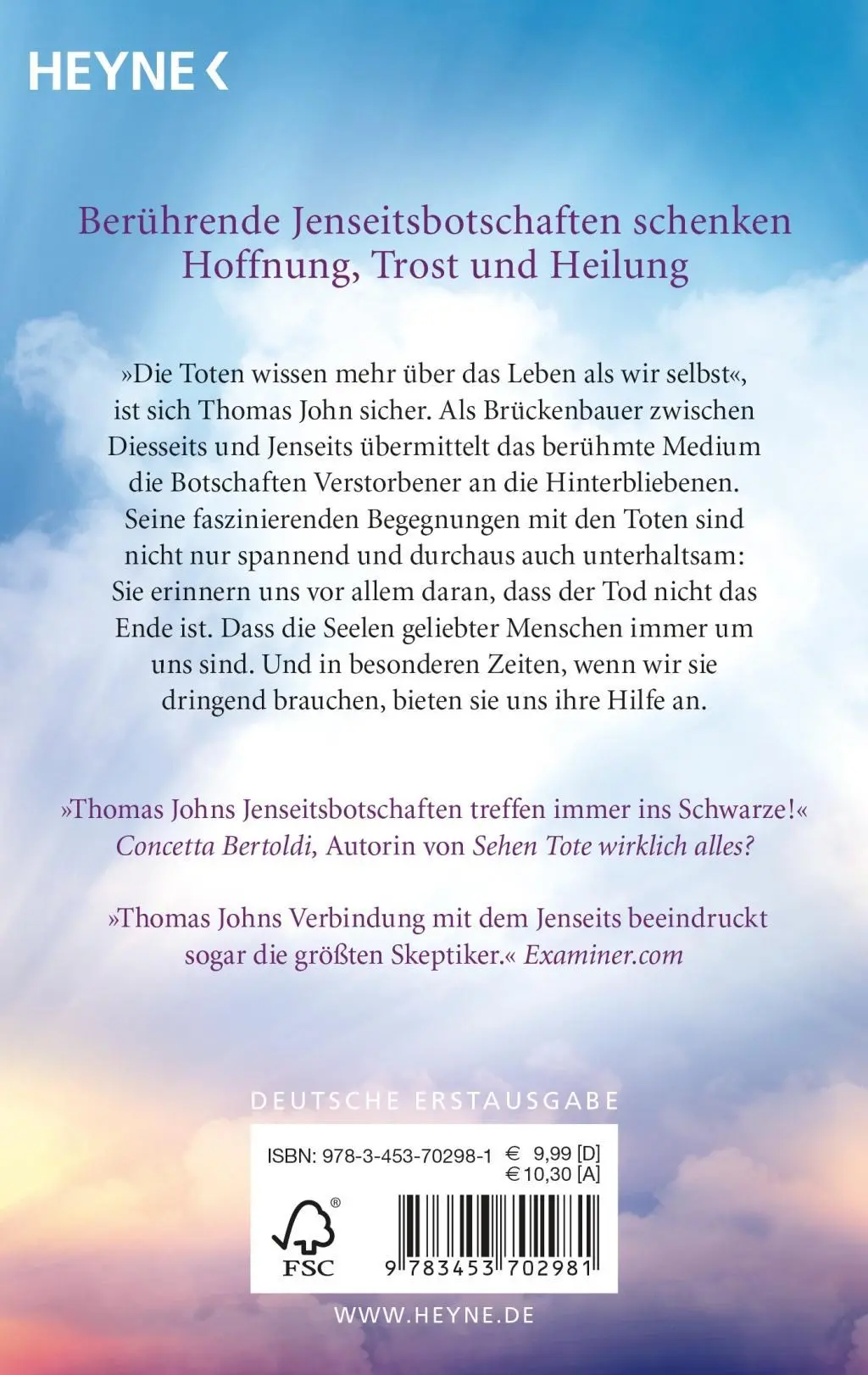 Bild: 9783453702981 | Was Tote über das Leben wissen | Thomas John | Taschenbuch | 240 S.