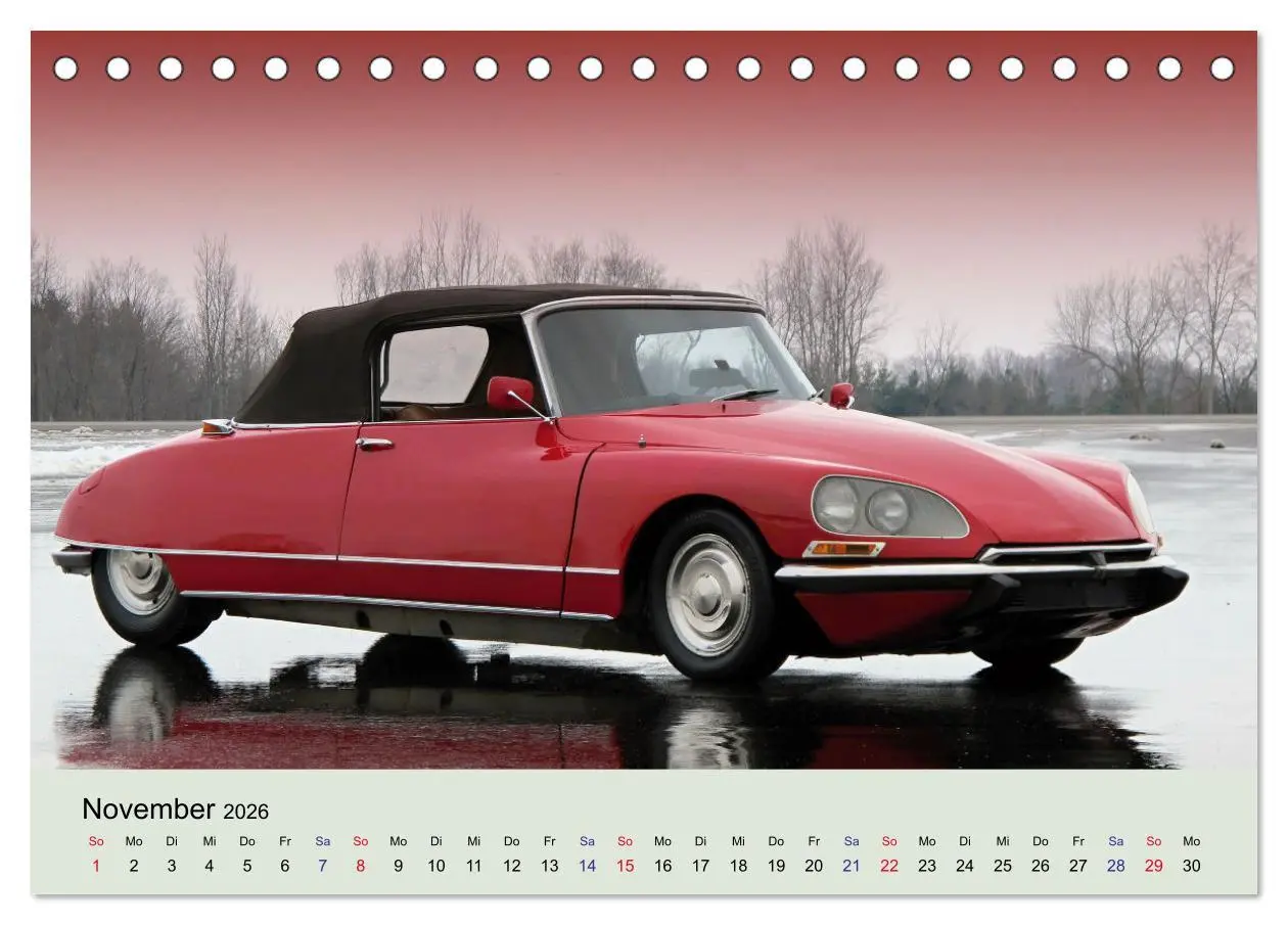 Bild: 9783457522981 | Traumautos in Rot (Tischkalender 2026 DIN A5 quer), CALVENDO...