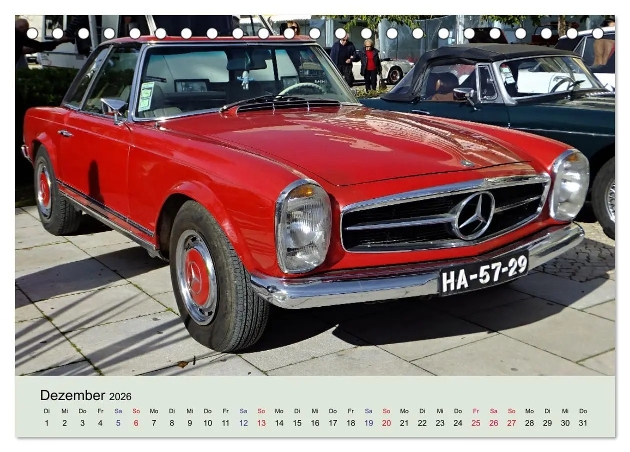Bild: 9783457522981 | Traumautos in Rot (Tischkalender 2026 DIN A5 quer), CALVENDO...