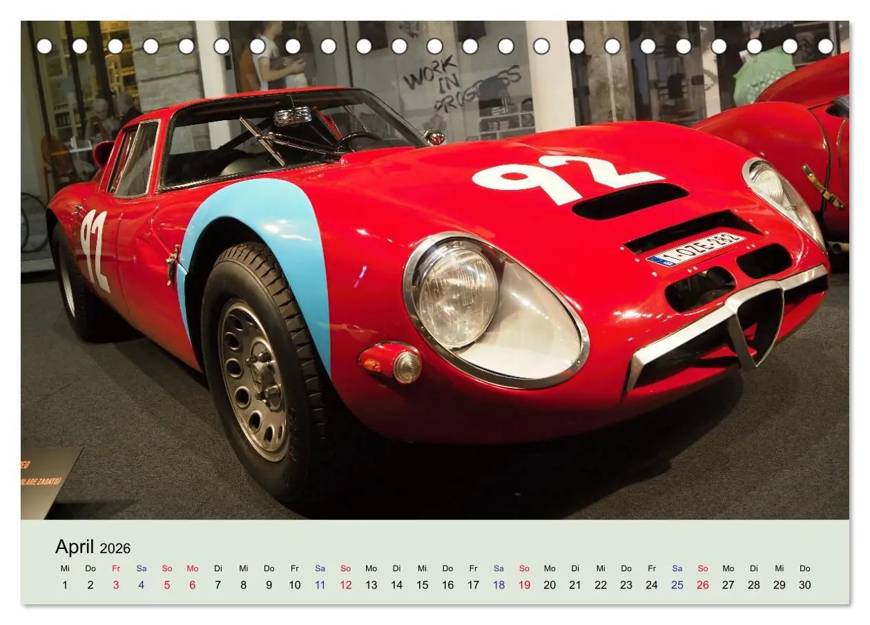 Bild: 9783457522981 | Traumautos in Rot (Tischkalender 2026 DIN A5 quer), CALVENDO...