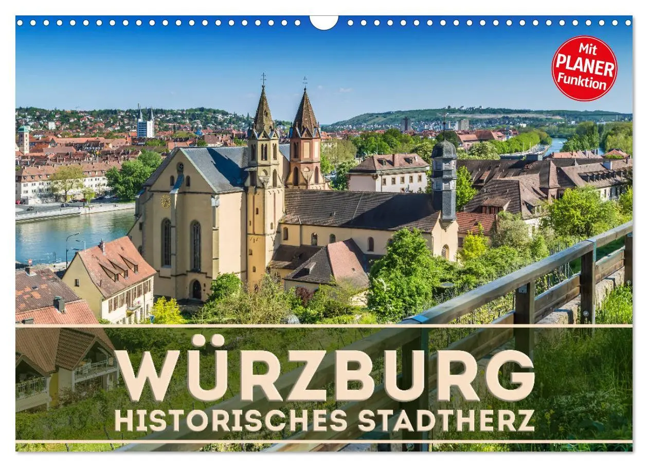 Cover: 9783457902981 | WÜRZBURG Historisches Stadtherz (Wandkalender 2026 DIN A3 quer),...