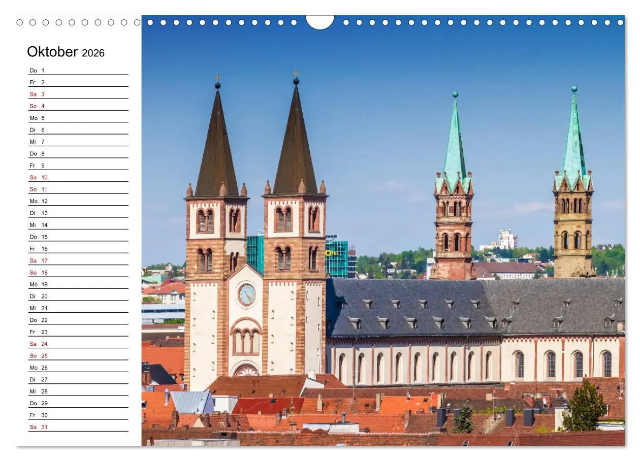 Bild: 9783457902981 | WÜRZBURG Historisches Stadtherz (Wandkalender 2026 DIN A3 quer),...