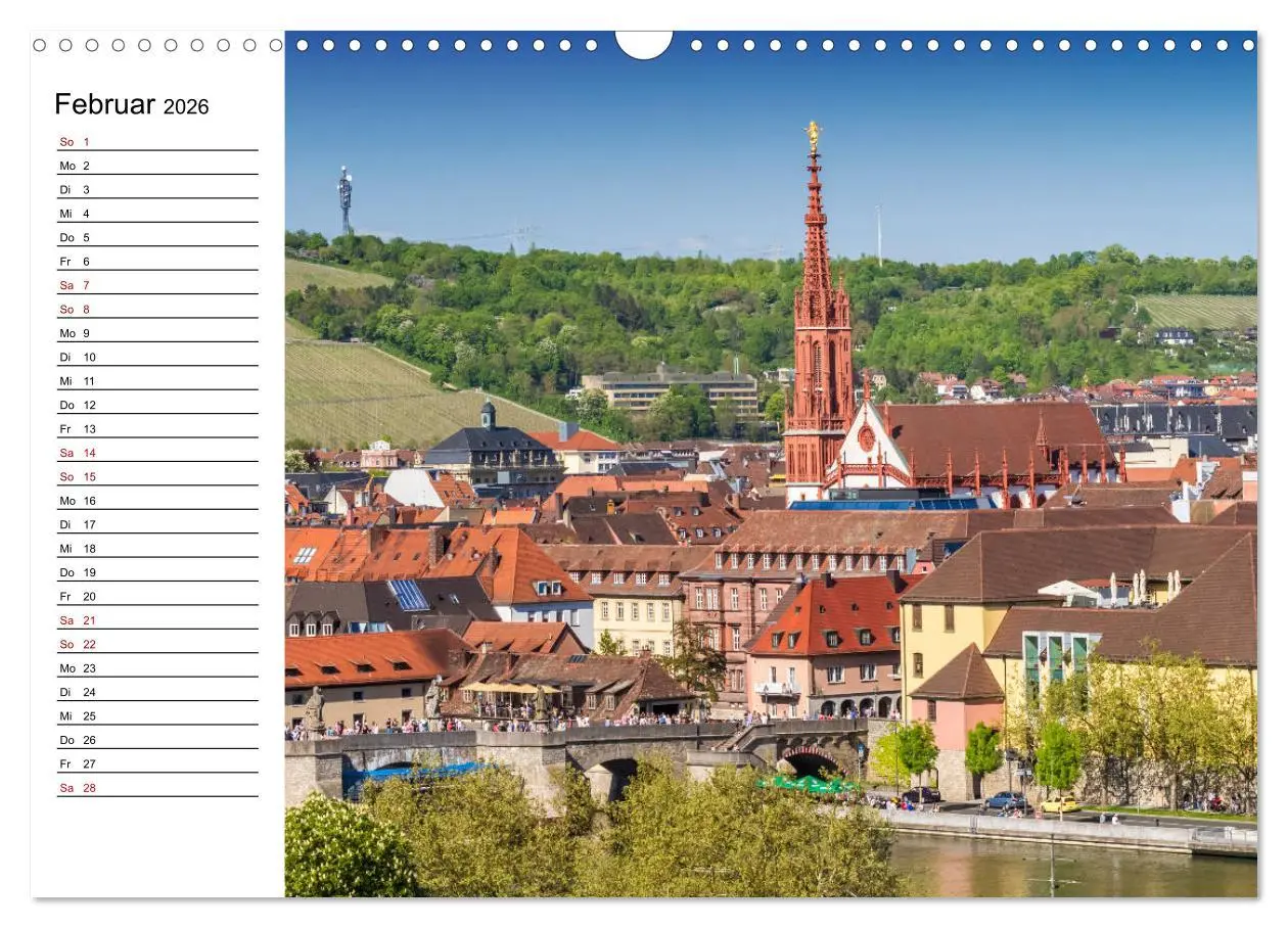Bild: 9783457902981 | WÜRZBURG Historisches Stadtherz (Wandkalender 2026 DIN A3 quer),...