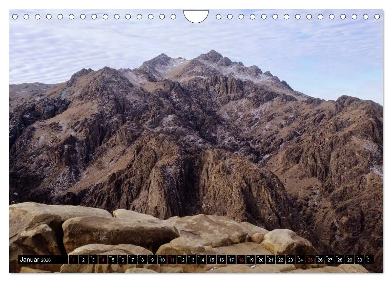 Bild: 9783516092981 | Sinai - Landschaft aus Fels und Sand (Wandkalender 2026 DIN A4...
