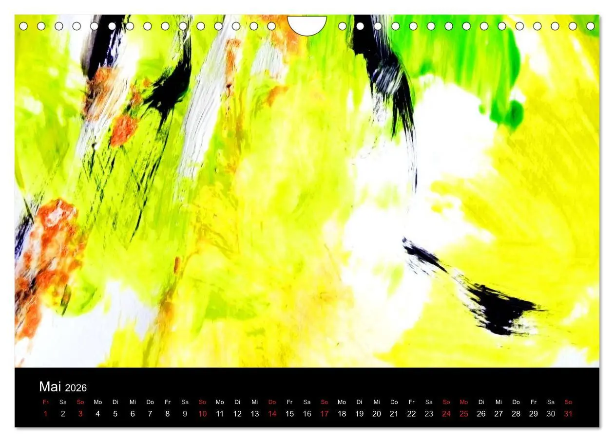 Bild: 9783516232981 | Modern Art (Wandkalender 2026 DIN A4 quer), CALVENDO Monatskalender