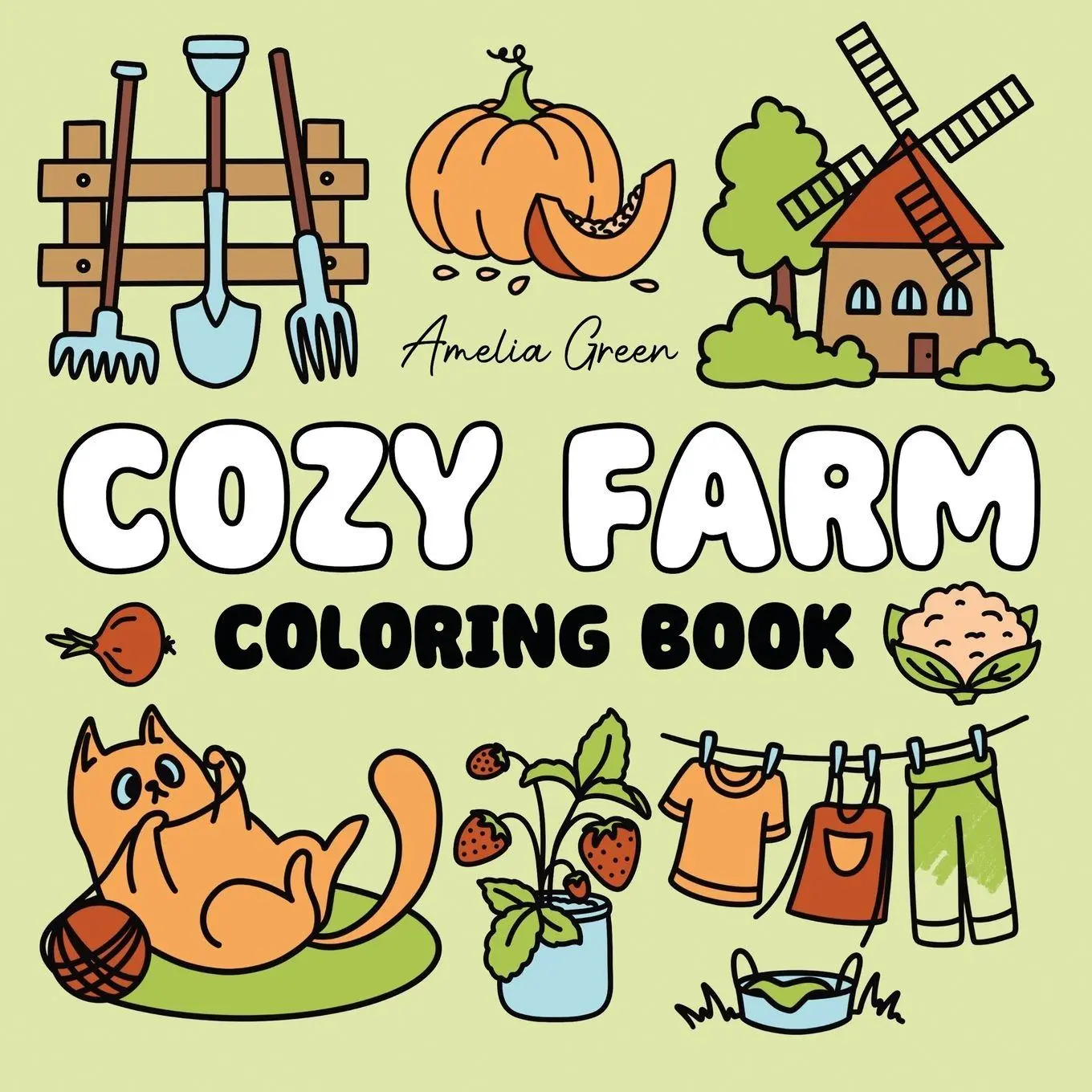 Cover: 9781964113081 | Cozy Farm Coloring Book | Amelia Green | Taschenbuch | Englisch | 2026