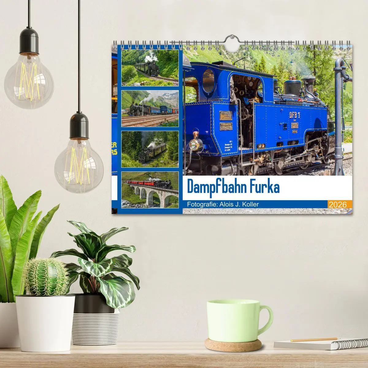 Bild: 9783457893081 | Dampfbahn Furka 2026 (Wandkalender 2026 DIN A4 quer), CALVENDO...