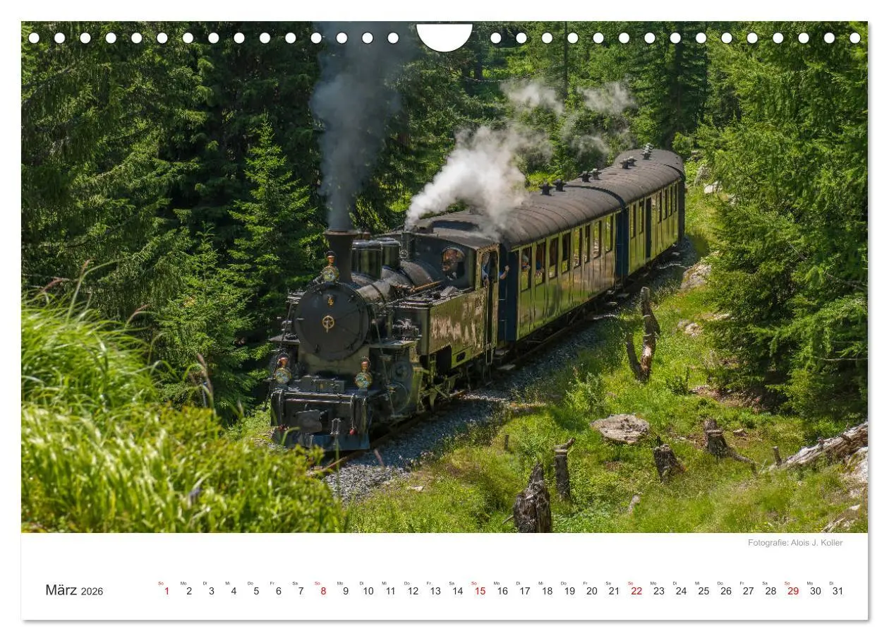 Bild: 9783457893081 | Dampfbahn Furka 2026 (Wandkalender 2026 DIN A4 quer), CALVENDO...