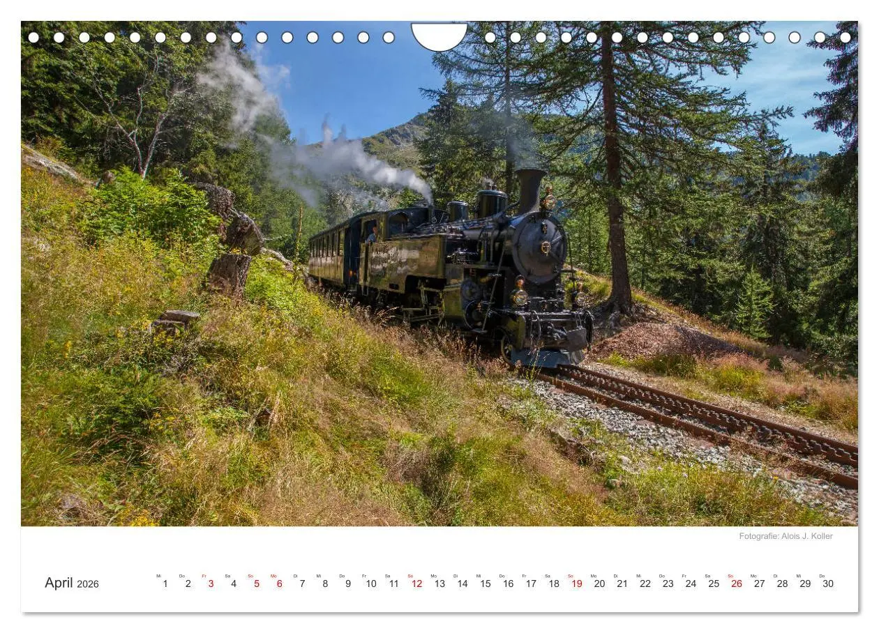 Bild: 9783457893081 | Dampfbahn Furka 2026 (Wandkalender 2026 DIN A4 quer), CALVENDO...