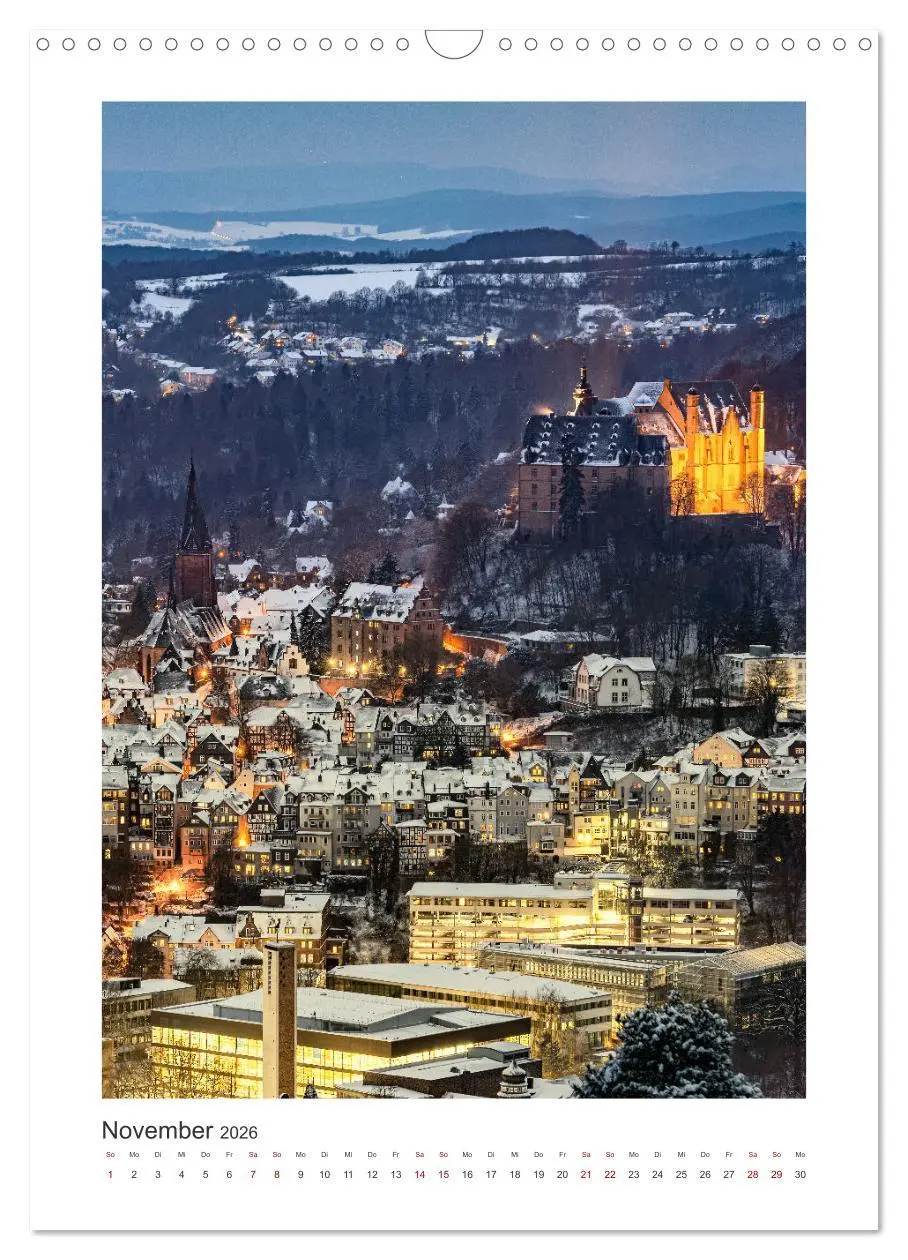 Bild: 9783516363081 | Mein Marburg (Wandkalender 2026 DIN A3 hoch), CALVENDO Monatskalender