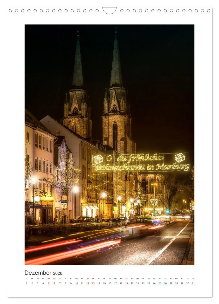 Bild: 9783516363081 | Mein Marburg (Wandkalender 2026 DIN A3 hoch), CALVENDO Monatskalender