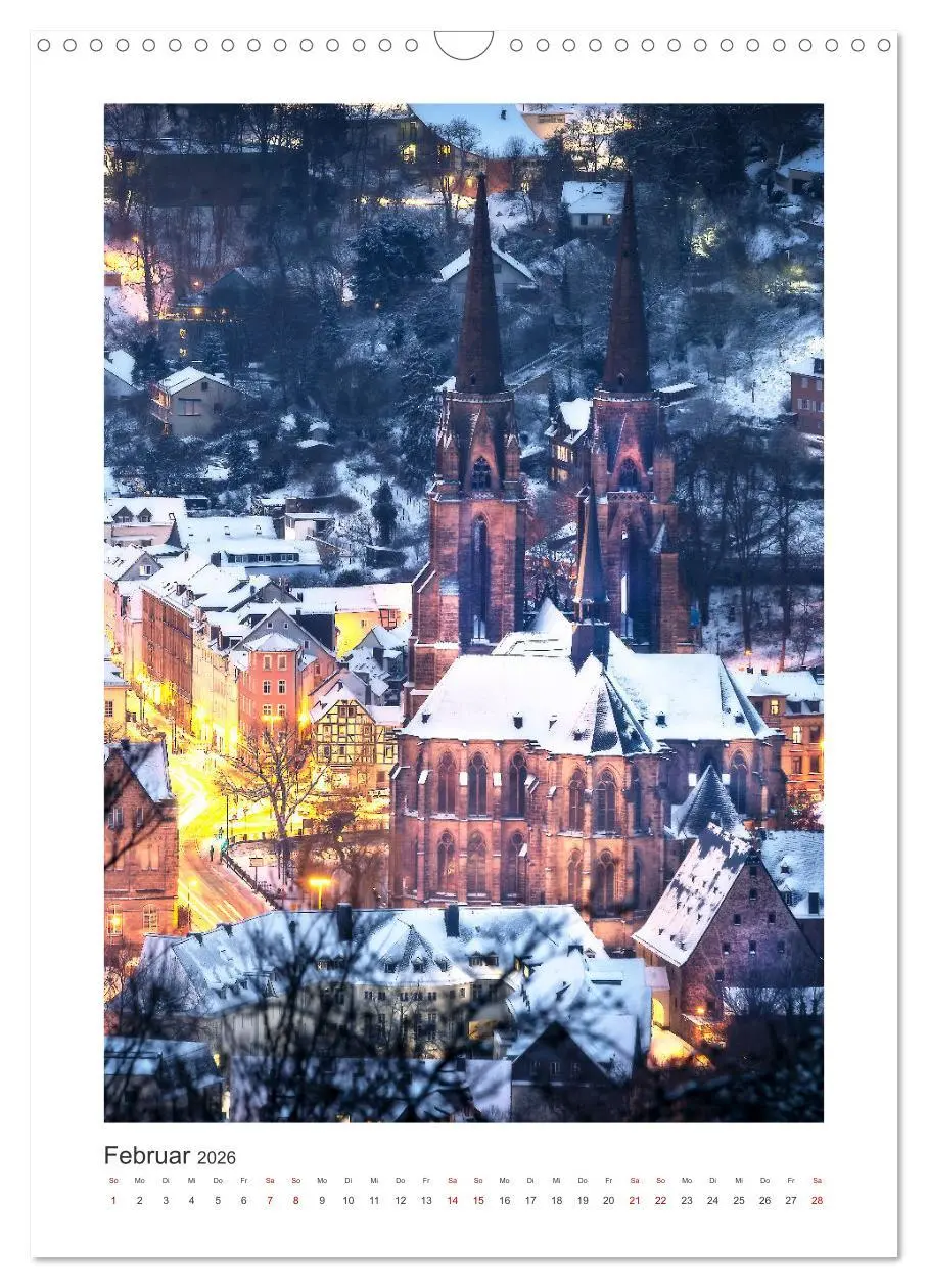 Bild: 9783516363081 | Mein Marburg (Wandkalender 2026 DIN A3 hoch), CALVENDO Monatskalender