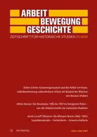 Cover: 9783863313081 | Arbeit - Bewegung - Geschichte. Zeitschrift für historische...