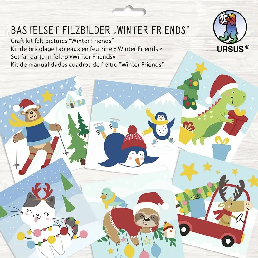 Cover: 4008525253181 | URSUS Kinder-Bastelsets Bastelset Filzbilder Winter friends | 2024