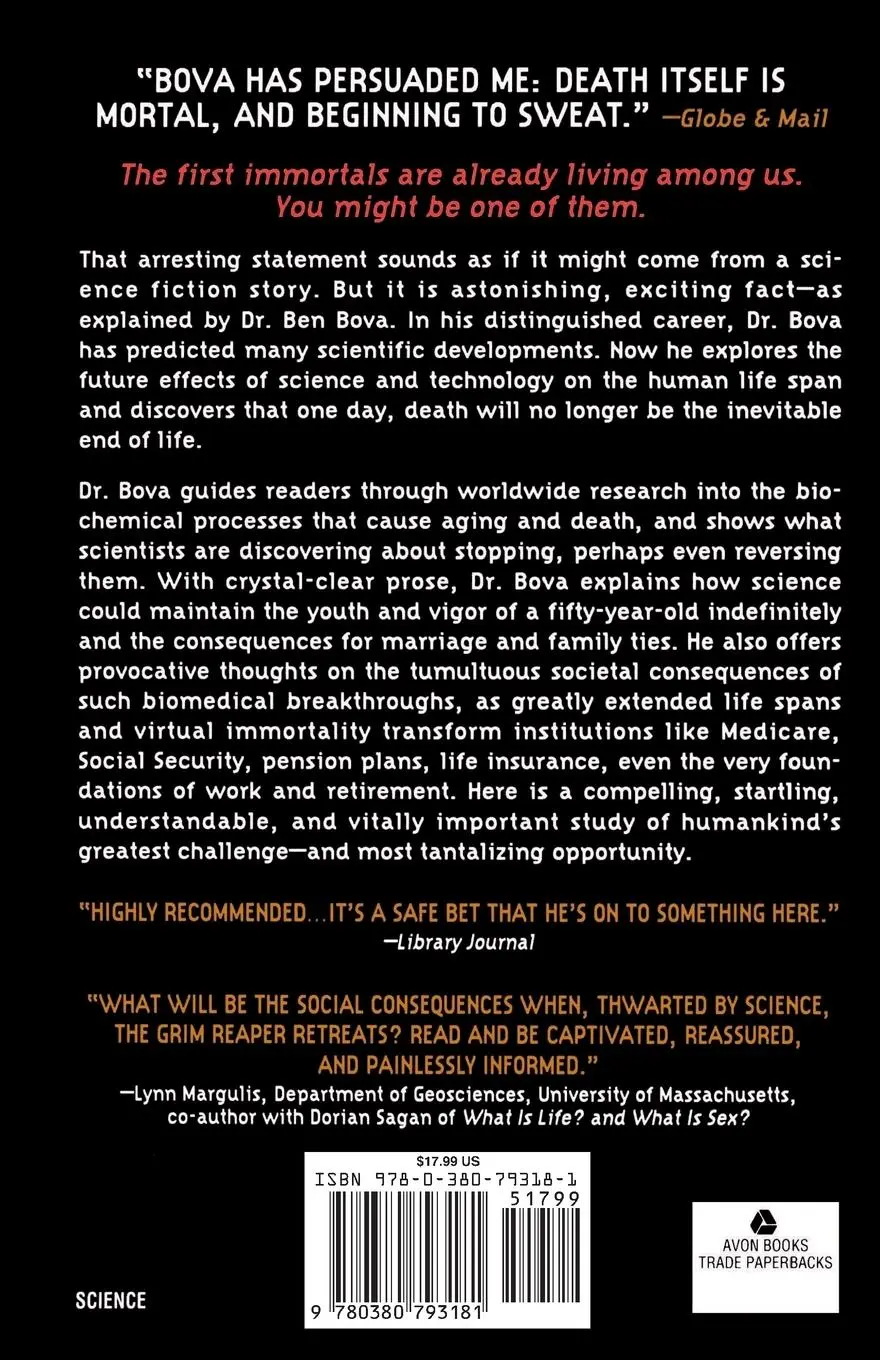 Rückseite: 9780380793181 | Immortality | Ben Bova | Taschenbuch | Kartoniert / Broschiert | 2000