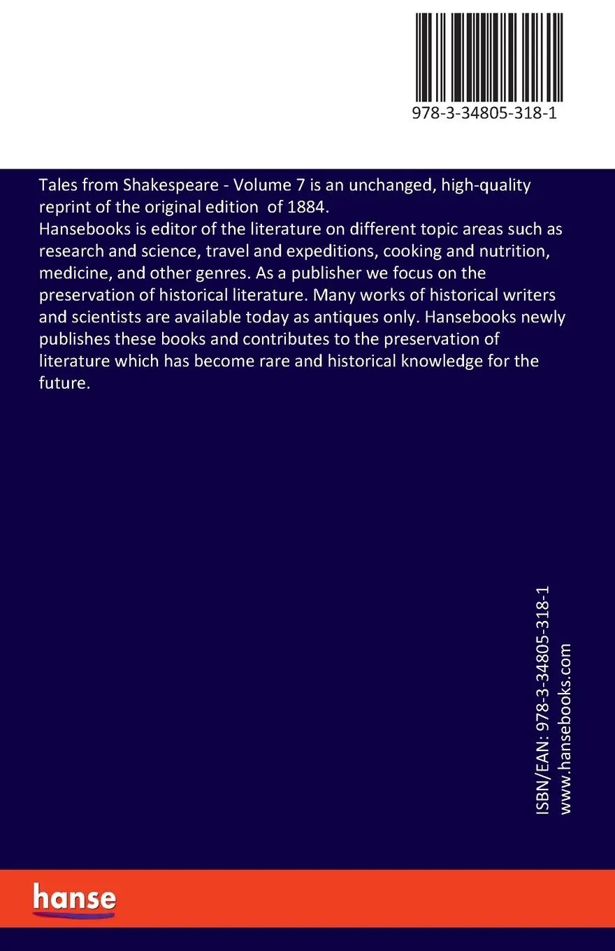 Rückseite: 9783348053181 | Tales from Shakespeare | Volume 7 | Mary Lamb (u. a.) | Taschenbuch