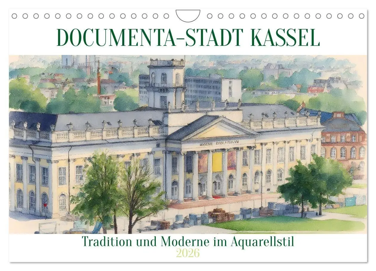 Cover: 9783516663181 | DOCUMENTA-Stadt Kassel (Wandkalender 2026 DIN A4 quer), CALVENDO...