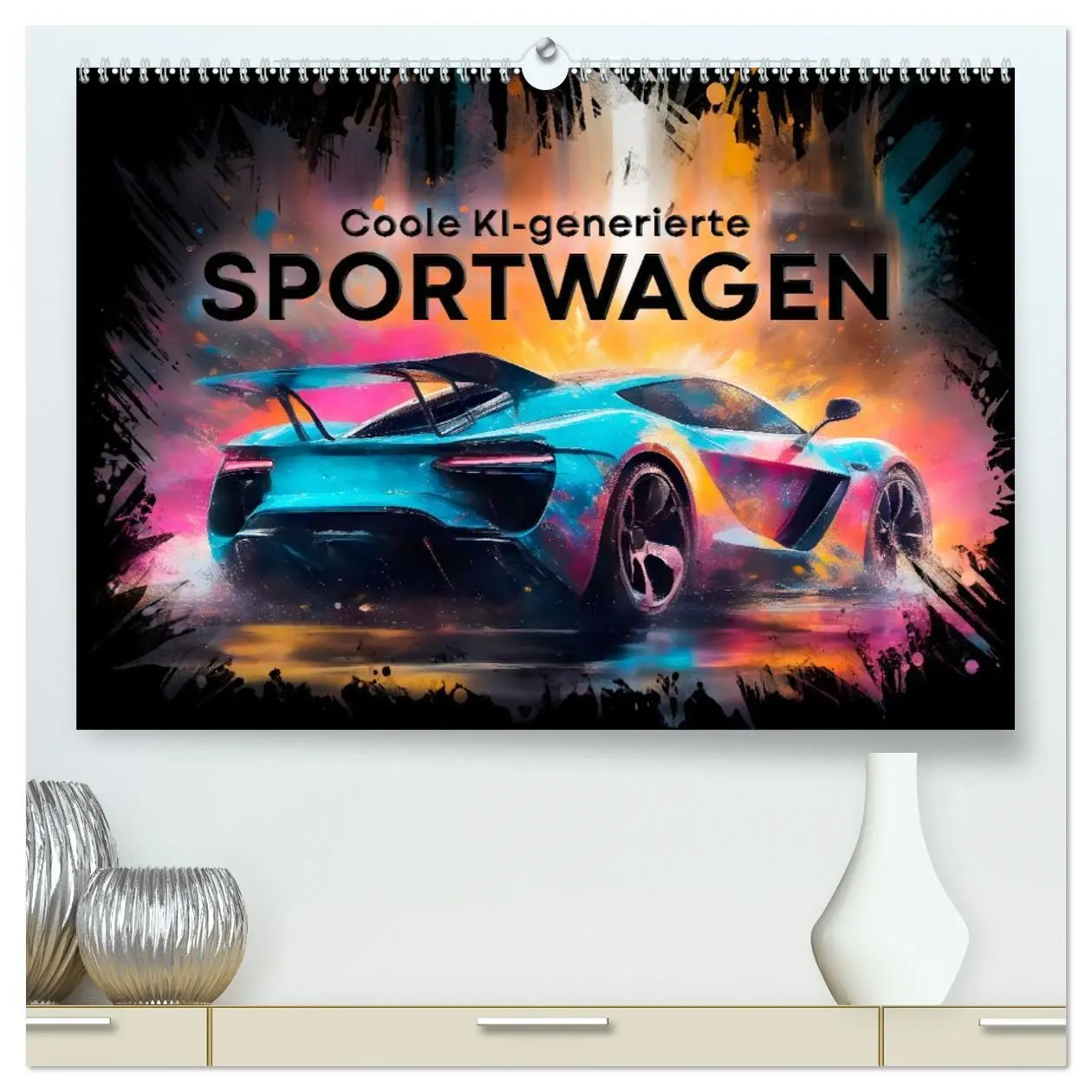 Cover: 9783457493281 | Coole KI-generierte SPORTWAGEN (hochwertiger Premium Wandkalender...