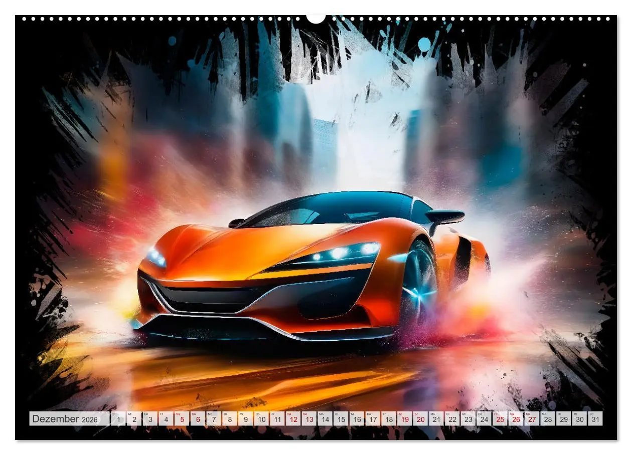 Bild: 9783457493281 | Coole KI-generierte SPORTWAGEN (hochwertiger Premium Wandkalender...