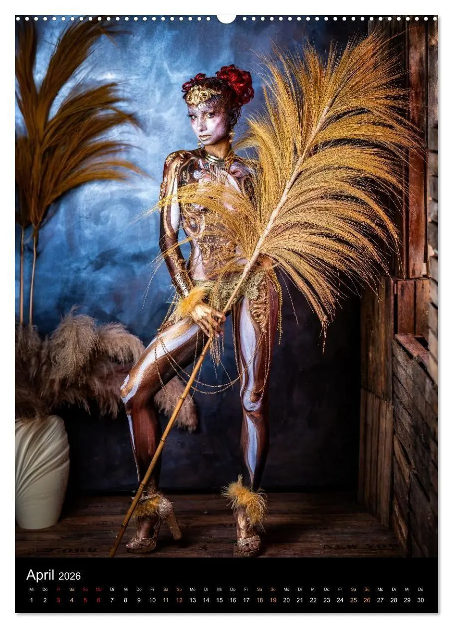 Bild: 9783516413281 | Klangkörper - Bodypainting Adventures (Wandkalender 2026 DIN A2...