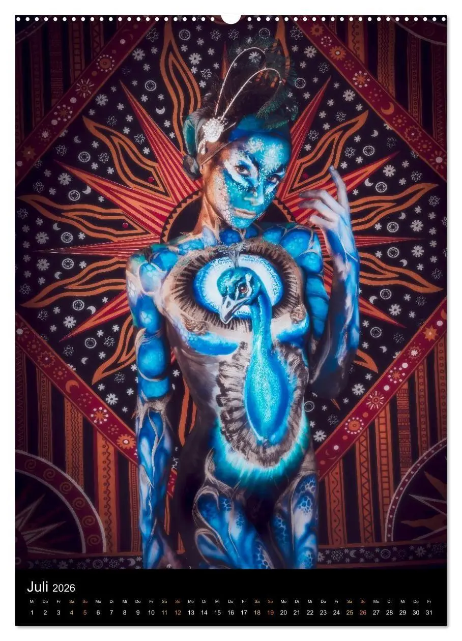 Bild: 9783516413281 | Klangkörper - Bodypainting Adventures (Wandkalender 2026 DIN A2...